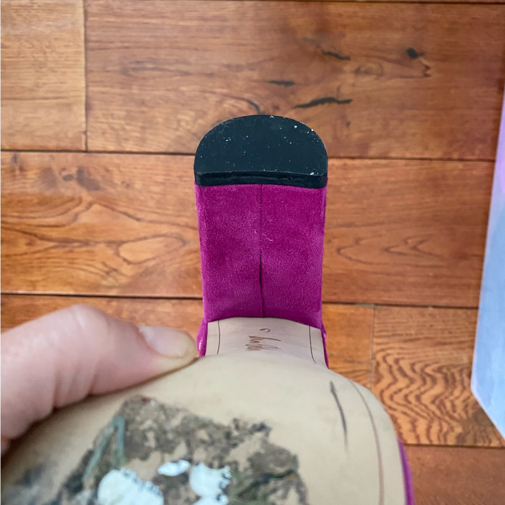Sam Edelman hot pink suede sandals sz 6W - Picture 11 of 11